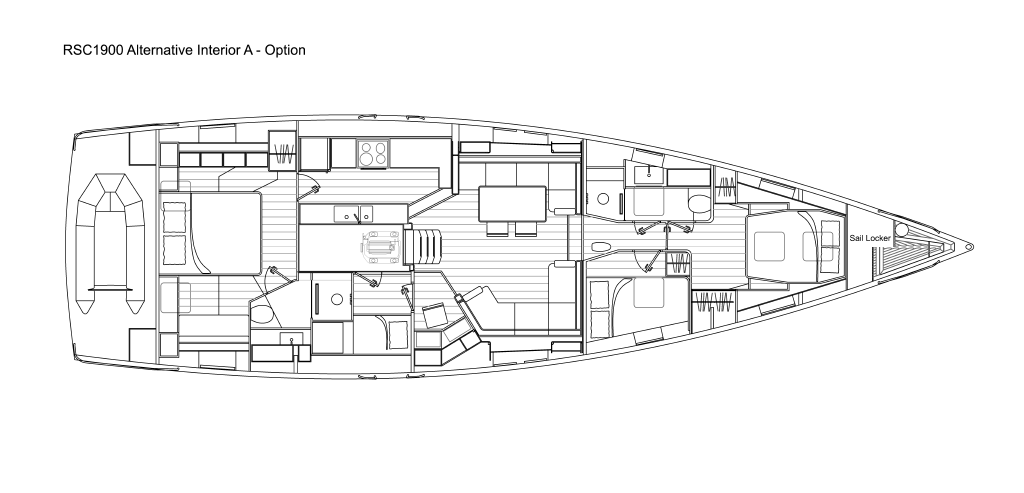 alternative a interior yacht